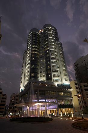 Costa Del Sol hotel at night